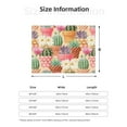 thumbnail image 5 of Yiaed Succulent And Cactus Print Blanket Throw Blanket Soft Cozy Flannel Blanket for Home Bed Sofa Couch Chair-50"x40", 5 of 6