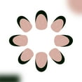 thumbnail image 3 of KUFptva Press on Nails Almond Fake Nails Glossy Stick on Nails Natural Full Covers False Nails Acrylic Glues on Nails for Women, 3 of 6