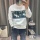 thumbnail image 4 of Ropa para hombre Sudaderas para hombre Cuello redondo Negro Sin capucha Cuello redondo Jersey Harajuku Moda Color pastel Otoño Simple, 4 of 5