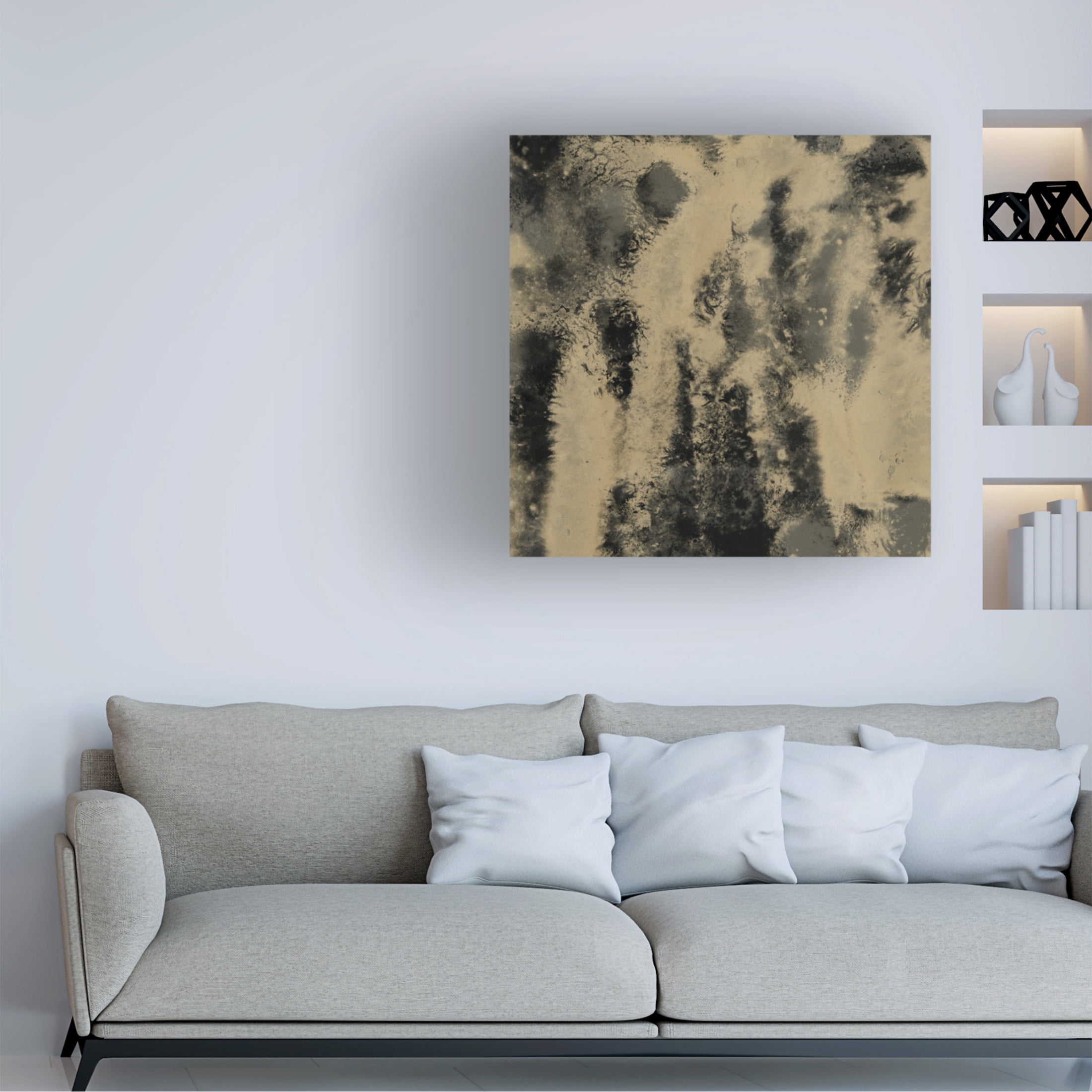 Trademark Fine Art June Erica Vess Onyx Nebula I Canvas Wall Art