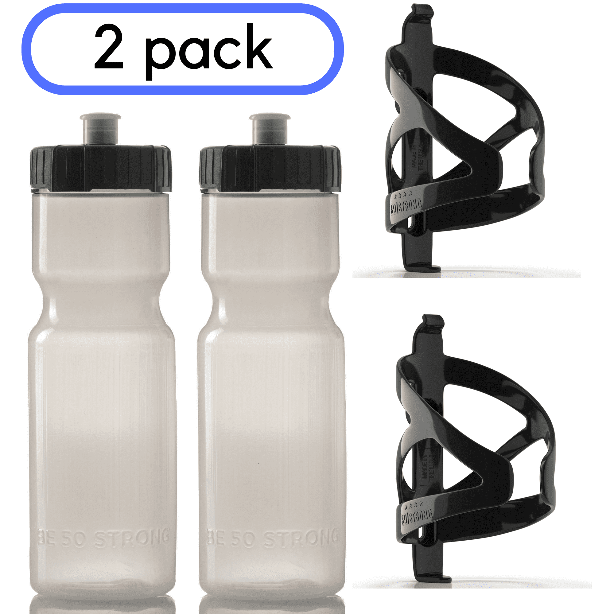 Bike Bottle Holder BPA Free Bottle and Durable Plastic Holder Useful New 