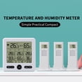 thumbnail image 4 of Termómetro digital Dormitorio Tablero de pared Colgando LCD grande LCD Temperatura Temperatura Medidor de humedad Electronic Dispositivo de medición Blanco seitruly HA011250-02B, 4 of 7