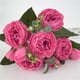 thumbnail image 3 of Flores artificiales, plantas, arreglos florales de seda, ramos de boda, decoraciones Rosa roja, 3 of 8