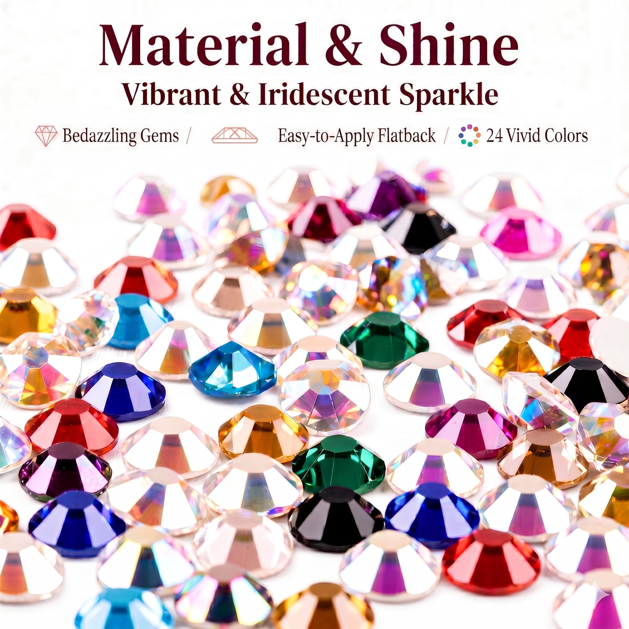 Resin Jelly Rhinestones for Bedazzling Kit, 32000Pcs Multicolor Bedazzler Kit 3mm Flatback Rhinestones, Diamond Art Gems for Crafting Bedazzled Kits with 3Pcs 10ml B7000 Glue for DIY Crafts Book Shoe