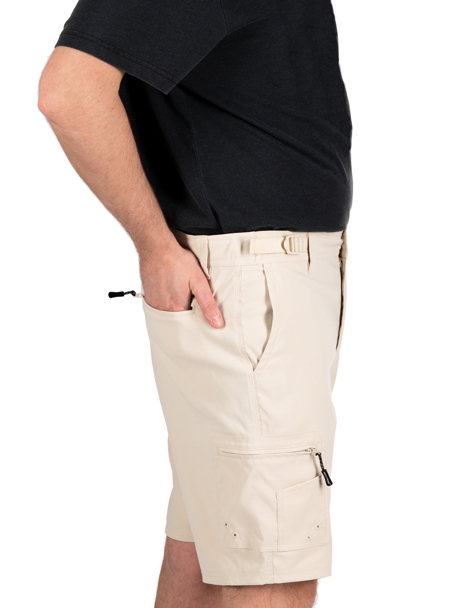 Men's Realtree Hybrid Fishing Shorts, Light Khaki, M