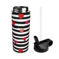 thumbnail image 2 of Yiaed Hearts And Lines1 Print Water Bottle with Straw Lid, Stainless Steel Double Wall Insulated Water Bottle | Leak-Proof and Spill-Proof Water Bottle, 2 of 8