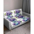 thumbnail image 3 of Purple Hydrangeas Couch Cushion Covers Stretch, Washable Sofa Seat Covers Individual Seat Cushion Sofa Slipcovers Farmhouse Purple Stripe Linen Couch Cover Furniture Protector M-1PCS, 3 of 7