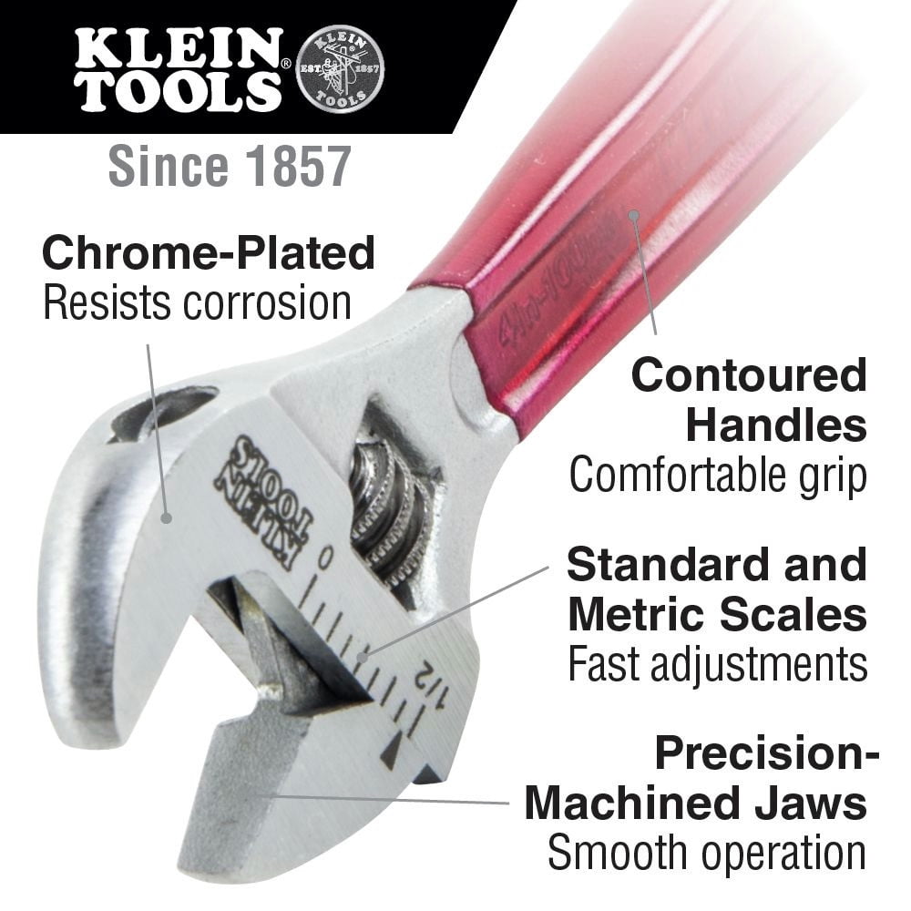 Klein Tools 8In Adjustable Wrench Extra-Capacity