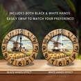 thumbnail image 2 of Wooden Windmill Rustic Farmhouse Clock Wall Art 10-Inch Silent Wooden Wall Clock, Battery Operated (AA Batteries Not Included), Artistic Home Decor, 2 of 8