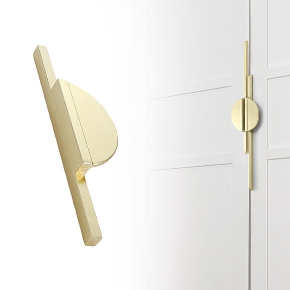 Cabinet Pulls Half Moon Drawer Pulls, Cabinet Handles Half Moon Door Pulls and Knobs, Semicircle Kitchen Cabinet Handles Modern Black Hardware for Bathroom Cupboard, 1 Pcs, 7.87 Inches