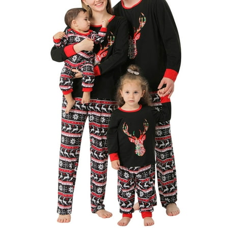 

Ma&Baby Family Matching Christmas Pajamas Sleepwear Women Mens Homewear Nightwear Sets