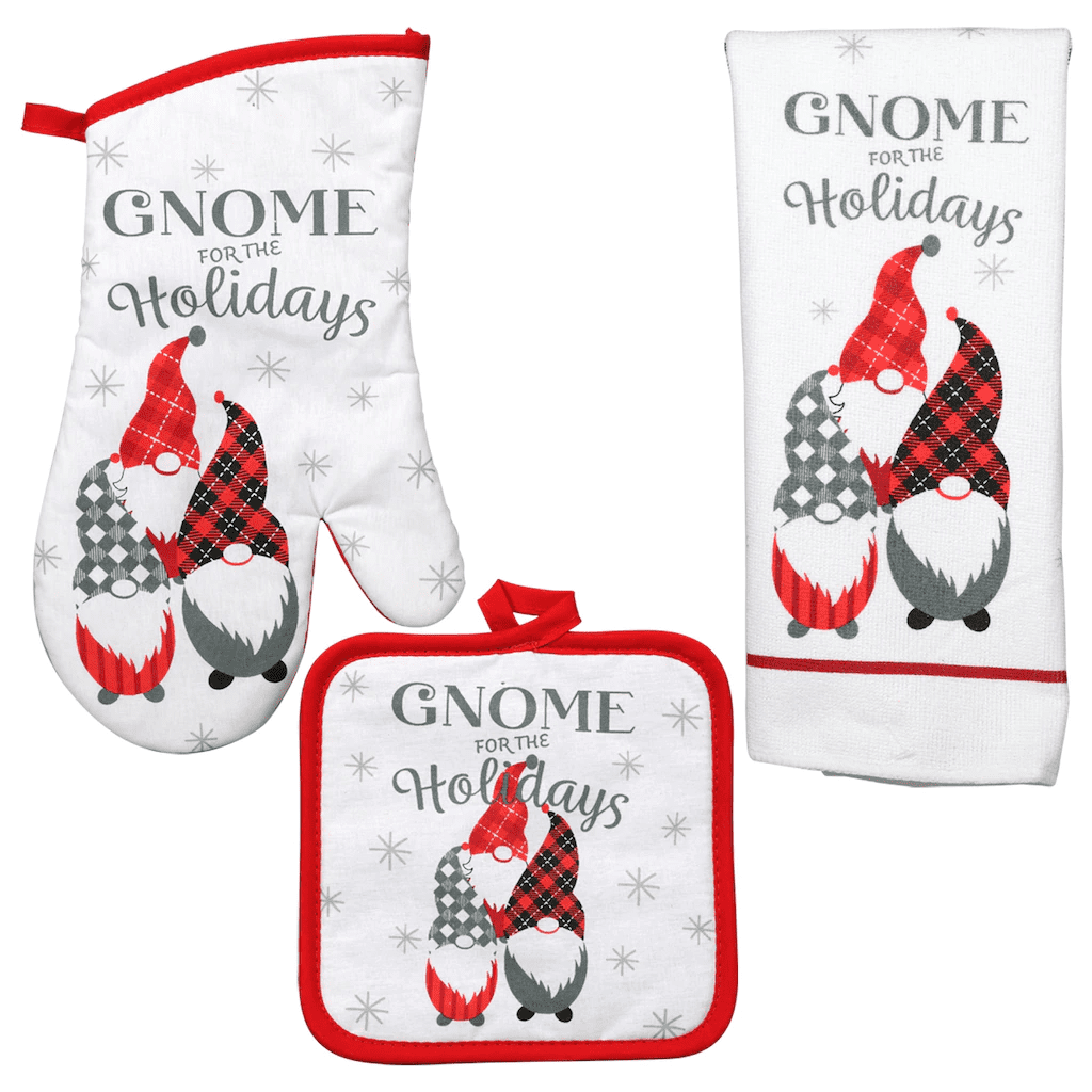 New Christmas Gnome Kitchen Towel ~ Gnome for the Holidays Set of 2 15" x 25" 