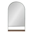 thumbnail image 3 of Kate and Laurel Chadwin Wall Mirror with Shelf, Natural/Black 20x34, 3 of 12