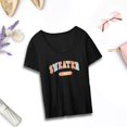 thumbnail image 1 of Camiseta de mujer con cuello redondo, transpirable, elegante, holgada, suave y cómoda, Top, ropa de calle para primavera y verano, camiseta básica SG Yinane camiseta de mujer, 1 of 8