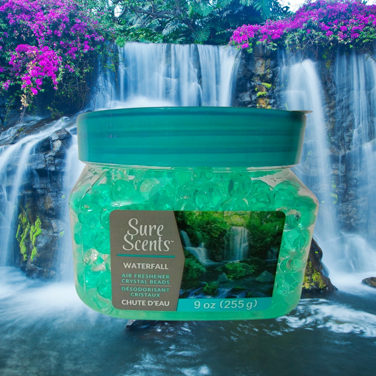 Sure Scents Crystal Beads Air Freshener, Waterfall Neutralizing
