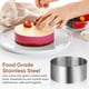 thumbnail image 4 of WORGEOUS Moldes de pastel de 4 piezas Moldes de mousse mousse moho redondo de acero inoxidable para hornear doméstico, 4 of 8