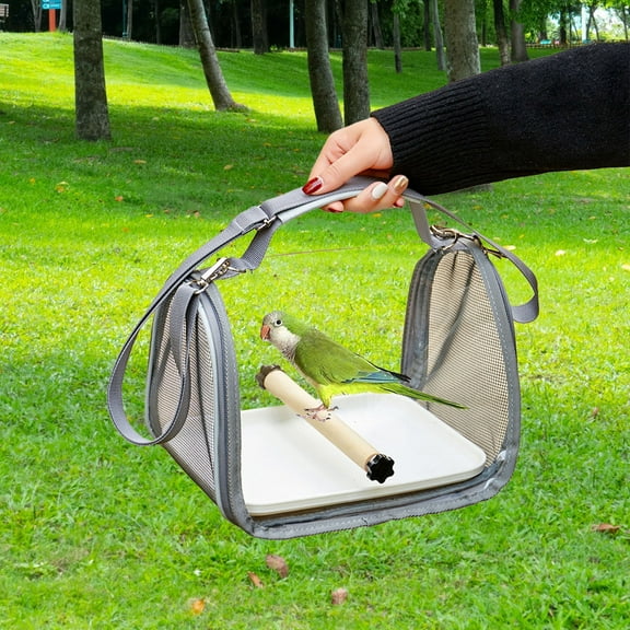 Daiosportswear 1PC Small Pet Carrier Bird Cage,Plastic Portable Birdcage Style,for Small Sun Conure Budgerig Pigeons Lizard Outdoors Travel