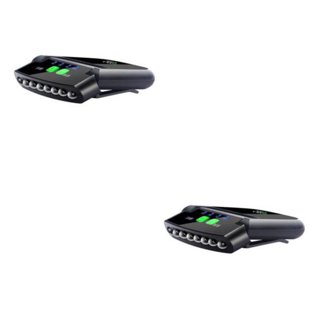Advancent Tapa de luz LED Luz de larga con luces LED con clip de alto brillo Faro LED Tapa USB impermeable Negro Negro 2Conjunto