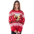 thumbnail image 2 of Nickelodeon SpongeBob SquarePants Men's Snowflake Catching Ugly Christmas Sweater Holiday Knit Pullover, 2 of 4