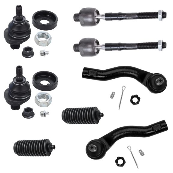 Detroit Axle - 8pc Front Suspension Kit for Ford Fusion Lincoln MKZ Zephyr Mercury Milan, 2 Upper Ball Joints 4 Tie Rods 2 Boots Replacement
