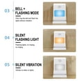 thumbnail image 5 of Vibrating Colorful Flashing Wireless Doorbell, Lithium Battery-Powered Doorbell, Wireless Doorbell System, Flashing Light Doorbell with Loud Sound and Easy Installation, 5 of 5