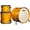 Satin Golden Slumbers, variant on Ludwig 3-Piece Neusonic Fab Drum Shell Pack Satin Golden Slumbers
