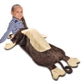 thumbnail image 3 of Catalonia Snuggie Tails Baby Blanket, Warm Fleece Blanket, Super Soft Plush Blanket for Children, Teen Boys and Girls, Monkey, 3 of 6