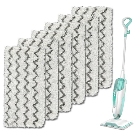 EEEkit 6pcs Microfiber Steam Mop Replacement Pads Fit for Shark Vacuum Cleaner S1000 S1000A S1000C S1000WM S1001C, Washable Reusable