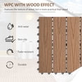 thumbnail image 4 of Outsunny 11 Pack 12" x 12" WPC Interlocking Deck Tiles Waterproof, 4 of 10