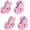 Pink, variant on 4pcs Summer Breathable Dog Boots Mesh Sandals, Sneakers for Small Pets, Protect Paws from Hot Pavements