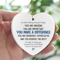 thumbnail image 2 of You Make a Difference Ornament, Inspirational Christmas Tree Decoration with Positive Affirmations, Encouragement Gift for Friends, Coworkers, or Teachers, 2 of 5