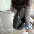 thumbnail image 6 of CoCoMangos PU Leather Crescent Bag for Women Hobo Shoulder Bag Half Moon Crossbody Bag Knotted Dumpling Bag Croissant Sling Bag, 6 of 7
