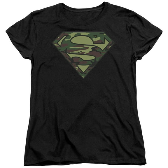 Superman - Camo Logo - Women's Short Sleeve Shirt - X-Large