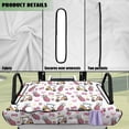thumbnail image 6 of Bulopur Pink Golf Cart Seat Covers for 2-Person Seats Easy to Install Golf Cart Seat Towel Blanket with 4 Front Pockets Non Slip Club Car Seats Protector Gift for Friends, 6 of 8