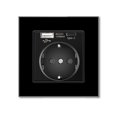 thumbnail image 2 of Tipo de pared de la UE Montado en la pared Tipo-C AC110-250V Toma de corriente con puertos de carga dual Socket 86x86mm Adaptador de teléfono DIY para Home Hotel Negro USB Tipo-C Dido Hogar, 2 of 6