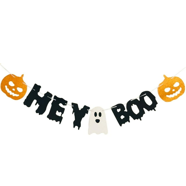 Banner temático de Halloween, regalos de fiesta, manualidades de bricolaje, adorno de pared, decoración colgante, guirnalda de , pancarta Estilo B
