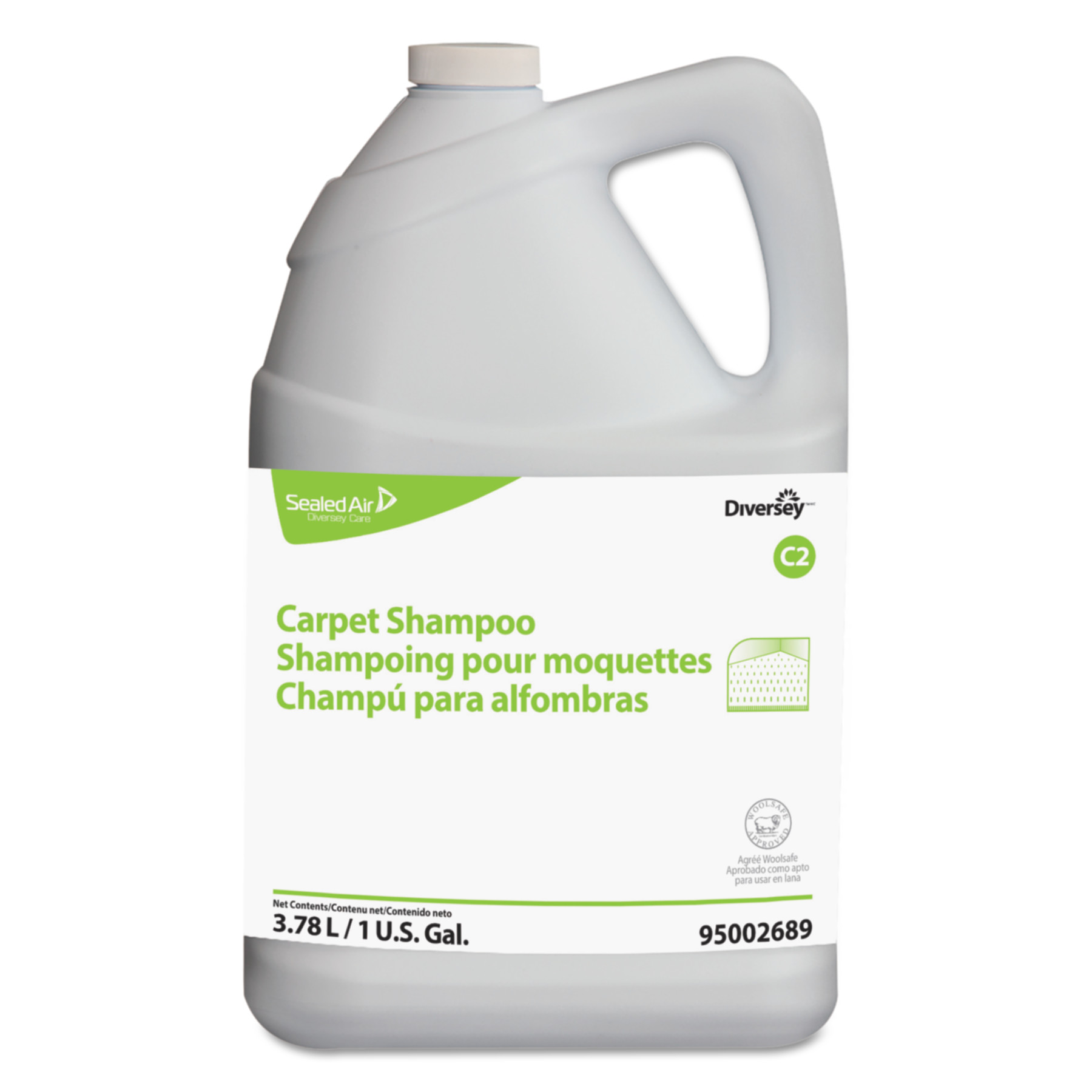 Carpet Shampoo, Floral, 1gal Bottle, 4/Carton 5002689