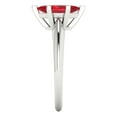 thumbnail image 3 of Clara Pucci 14K White Gold Solid Gold Ruby Solitaire Anniversary Ring for Women - 1 cttw Marquise Cut, 3 of 7