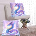 thumbnail image 6 of Elegant Dragon on Clouds Throw Pillow Covers Pillowcases 18 x 18 Inch Home Decor 2 Packs for Bedroom Sofa, 6 of 6