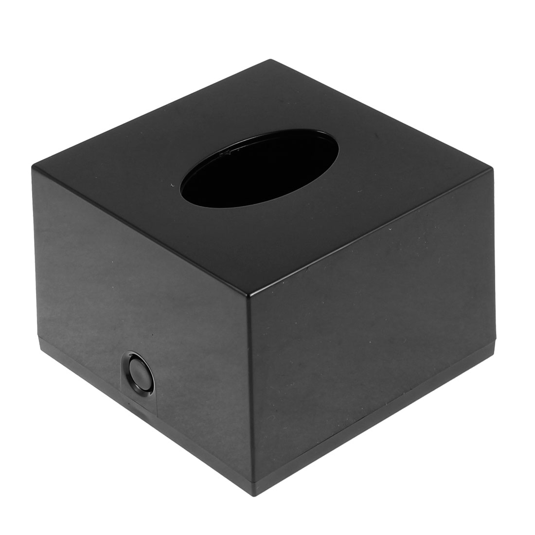 Household Bar Plastic Cube Paper Tissue Box Holder Container Black