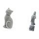 thumbnail image 5 of Estatua De Gato, Figura Decorativa De Resina, Adorno Coleccionable De Escritorio, Escultura Animal Para Entrada, Estantería, Sala De Estar, Dormitorio, Estatua De Guan Yin, Adorno De Piedra, 5 of 8