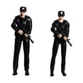 thumbnail image 4 of Figuras de policía a escala 1:64 Colección de modelos Tiny People Adorno en miniatura de resina 1 mujer y 1 hombre, 4 of 9