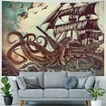 thumbnail image 4 of Orinice Octopus Tentacles Tapestry Wall Hanging Unique Style Graphic Tapestries Home Wall Decor Art for Living Room Bedroom Apartment Farmhouse Dorm 40x30inch, 4 of 6