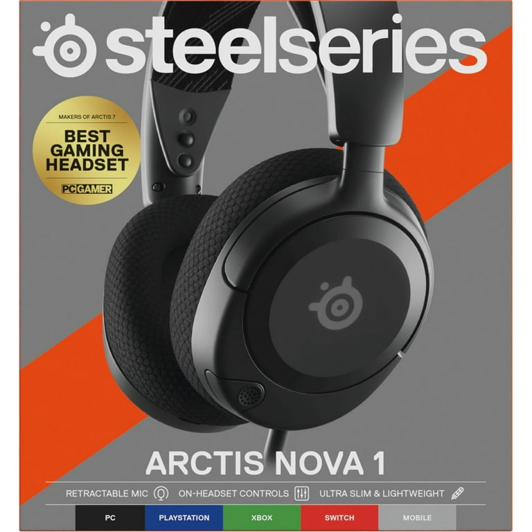 SteelSeries Arctis Nova 1 Gaming Headset - Hi-Fi, 360° Audio