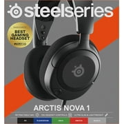 steelseries arctis nova 1 سماعة ألعاب متعددة الأنظمة - برامج تشغيل هاي فاي - صوت مكاني 360 درجة - رغوة ذاكرة نسج الهواء - سونار - خفيفة الوزن للغاية - ميكروفون إلغاء الضوضاء - كمبيوتر ، ps5 ، ps4, التبديل ، Xbox