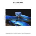 thumbnail image 3 of Rocae Blue Viper Snake Printed Heat Resistant Place Mats,Classic Hemstitch Cloth Fabric Placemats Imitation Linen Place Mat Table Mats 18x12 inch, 3 of 9