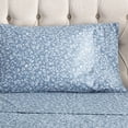 thumbnail image 4 of Mainstays 3-Piece Easy Care Blue Floral Sheet Set, Twin/Twin XL, 4 of 7