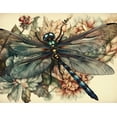 thumbnail image 2 of Radiant Rhythms - Dragon Fly Canvas Wall Art, 2 of 2