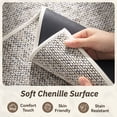 thumbnail image 3 of SIXHOME Outdoor Mat Non Slip Doormat 24"x47" Front Door Mat Outside Absorbent Rubber Welcome Mat Low Profile Dirt Trapper Indoor Outdoor Doormat Thicken Checker Entryway Rug Floor Mat Beige, 3 of 7