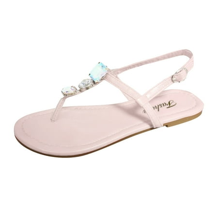 

Fashion Women s Casual Shoes Bling Breathable Flats Slip-on Round Toe Sandals Pu Beige sandals for Women